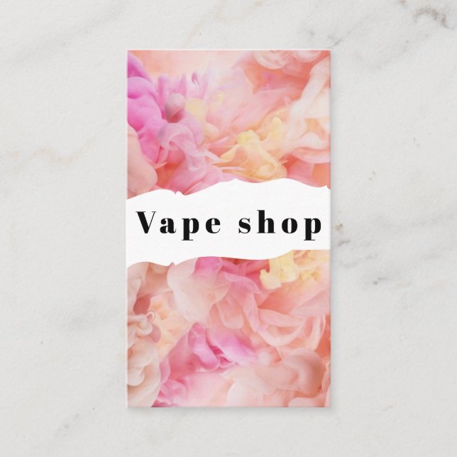 Vape Shop Smoke Cigarette Business Card (Front)