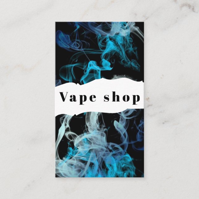 Vape Shop Smoke Cigarette Business Card (Front)