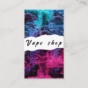 Vape Shop Smoke Cigarette Business Card