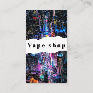 Vape Shop Smoke Cigarette Business Card