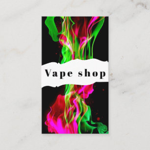 Vape Shop Smoke Cigarette Business Card