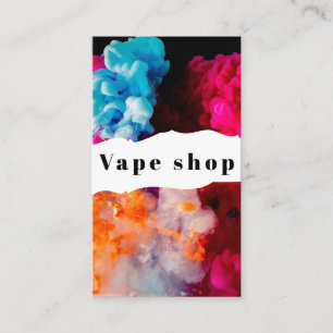 Vape Shop Smoke Cigarette Business Card