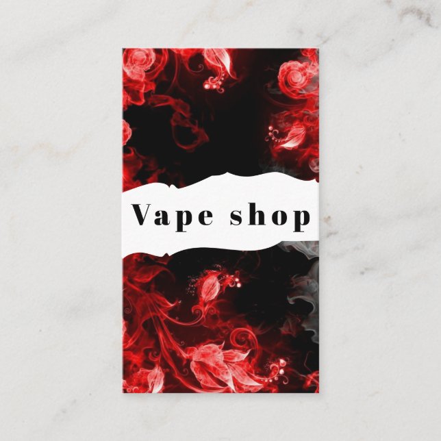 Vape Shop Smoke Cigarette Business Card (Front)