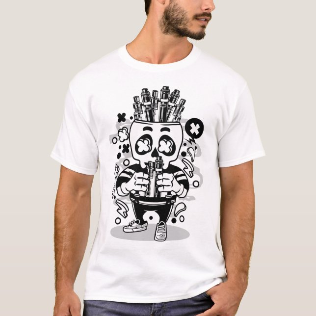 Vape skull T-Shirt (Front)