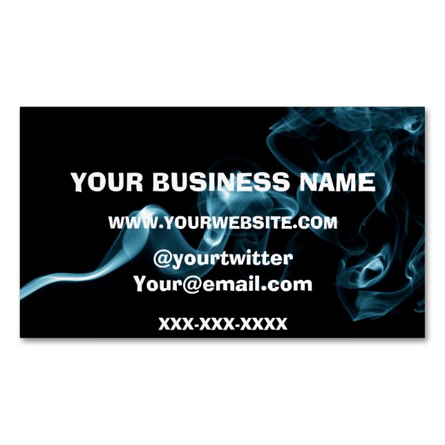 Vape Smoke Buisness Magnetic Business Card (Front)