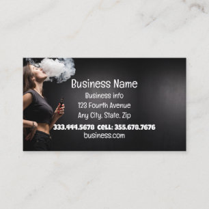 Vape Smoke Shop Store Electronic Cigarette  Business Card