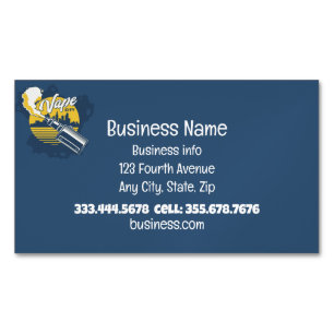 Vape Smoke Shop Store Electronic Cigarette  Magnetic Business Card