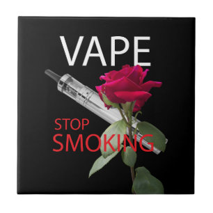 Vape. Stop smoking Tile