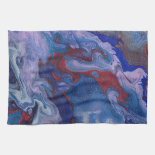 Vape Vibrant Abstract Purple Kitchen Towel