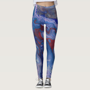 Vape Vibrant Abstract Purple Leggings