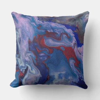 Vape Vibrant Abstract Purple Pillow