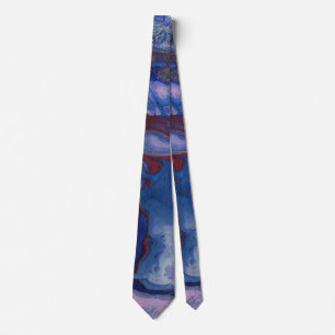 Vape Vibrant Abstract Purple Tie