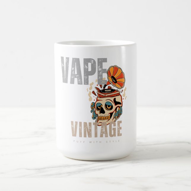 Vape Vintage: Puff with Class! Coffee Mug (Center)