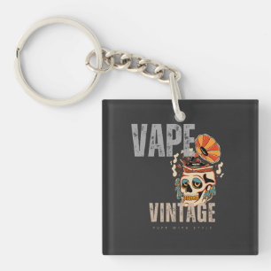 Vape Vintage: Puff with Class! Key Ring