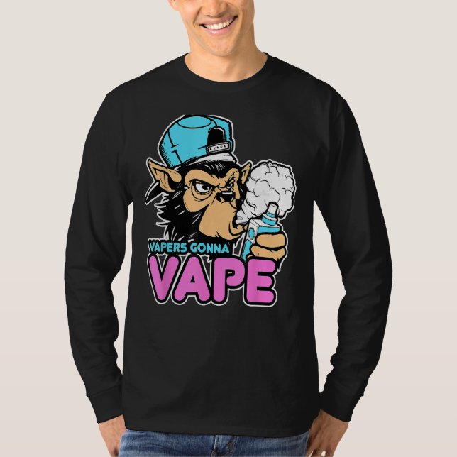 Vapers Gonna Vape Gorilla  Vape Tee (Front)