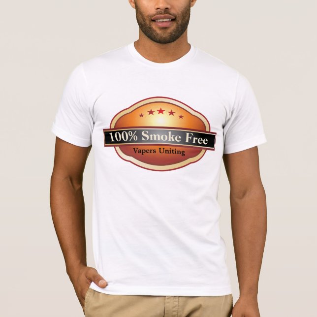 Vapers Uniting, Add your own Text T-Shirt (Front)