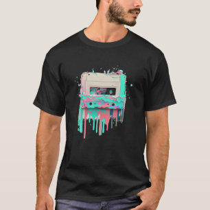 Vaperwave Aesthetic Glitch Cassette Tape Retrowave T-Shirt