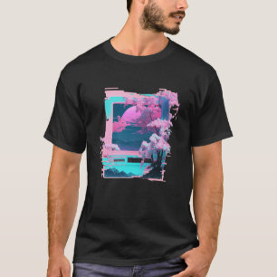 Vaperwave Aesthetic Glitch Retrowave Synthwave  7 T-Shirt