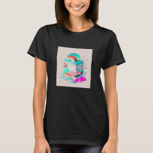 Vaperwave Aesthetic Glitch Sushi Retrowave Synthwa T-Shirt