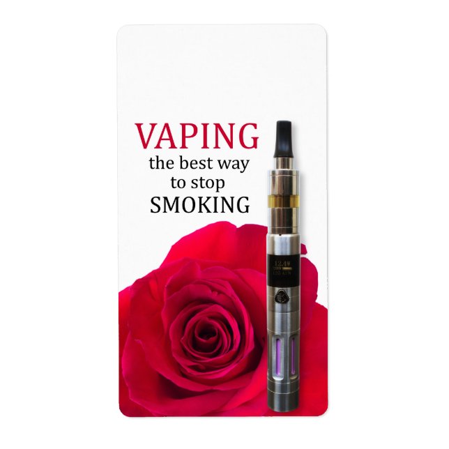 Vaping and rose flower (Front)