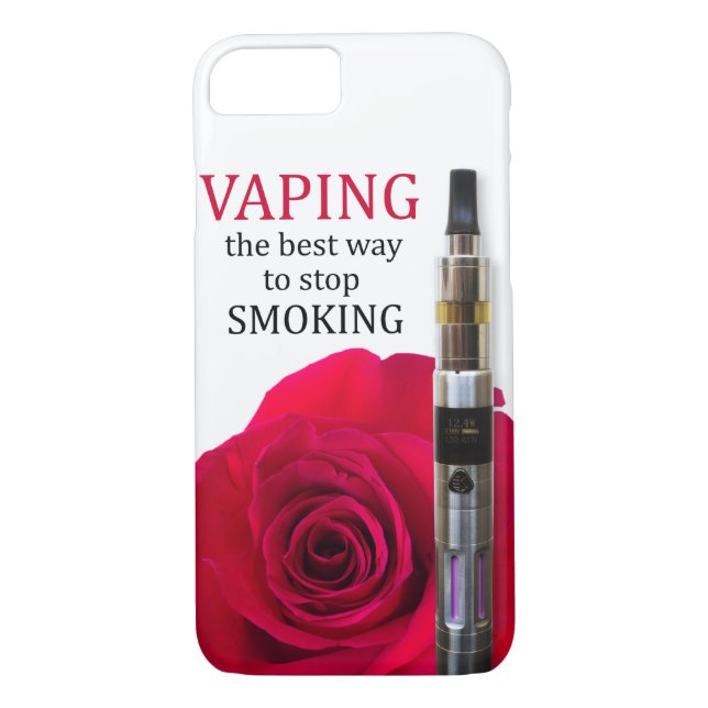 Vaping and rose flower Case-Mate iPhone case (Back)