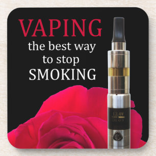 Vaping and rose flower coaster