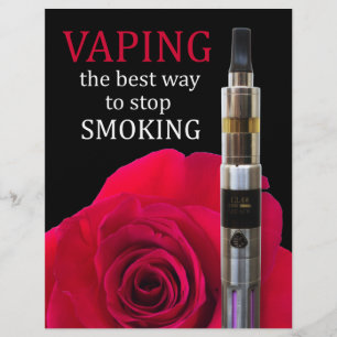 Vaping and rose flower flyer