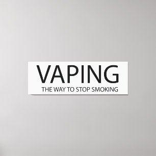 Vaping Canvas Print