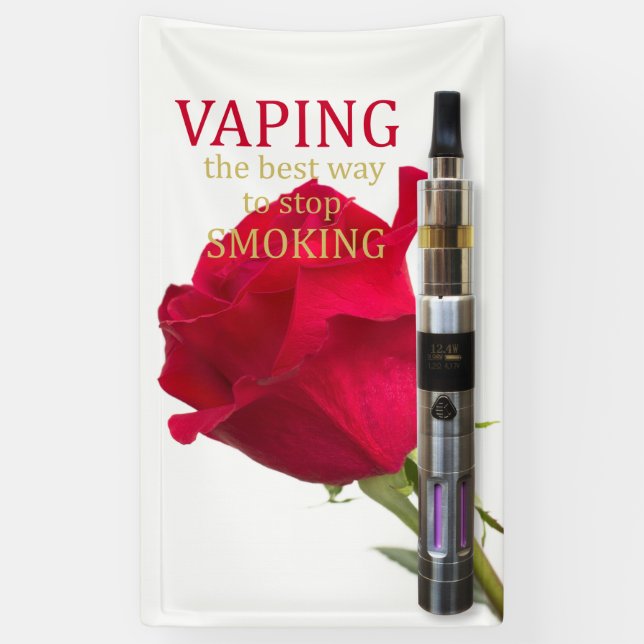 Vaping is the best way to stop smoking banner (Vertical)