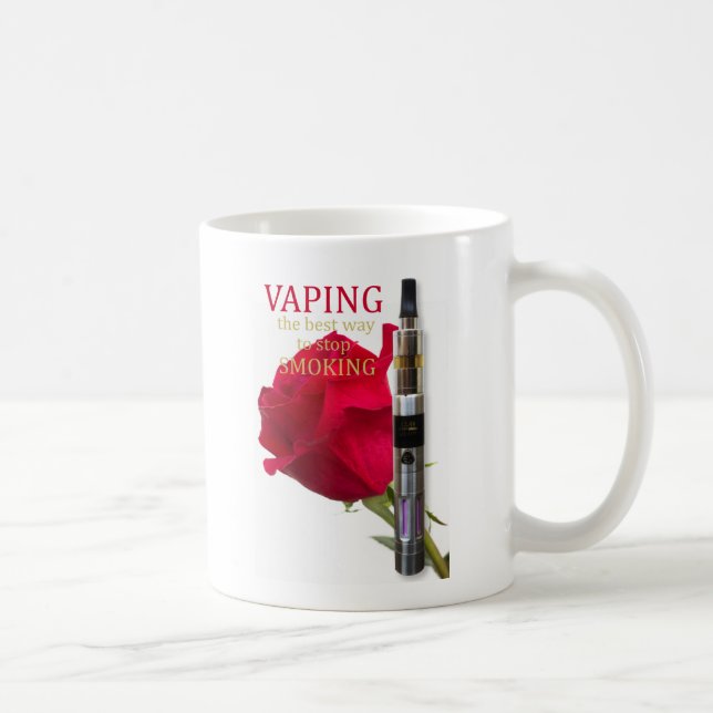Vaping is the best way to stop smoking coffee mug (Right)