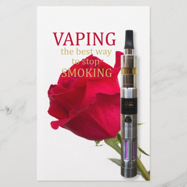 Vaping is the best way to stop smoking flyer (Front)