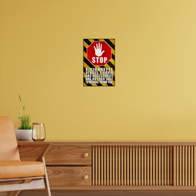 Vaping No Sale To Minors Poster | Zazzle