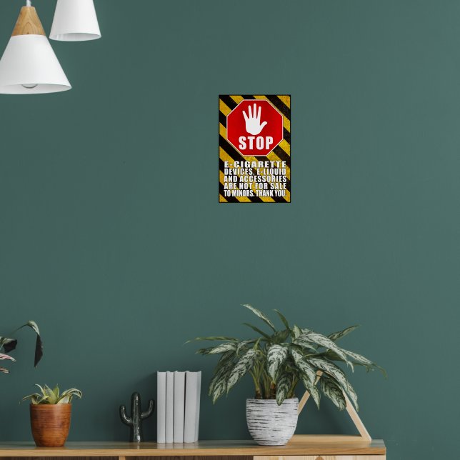 Vaping No Sale To Minors Poster | Zazzle