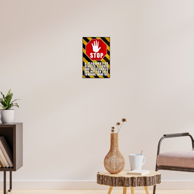 Vaping No Sale To Minors Poster | Zazzle