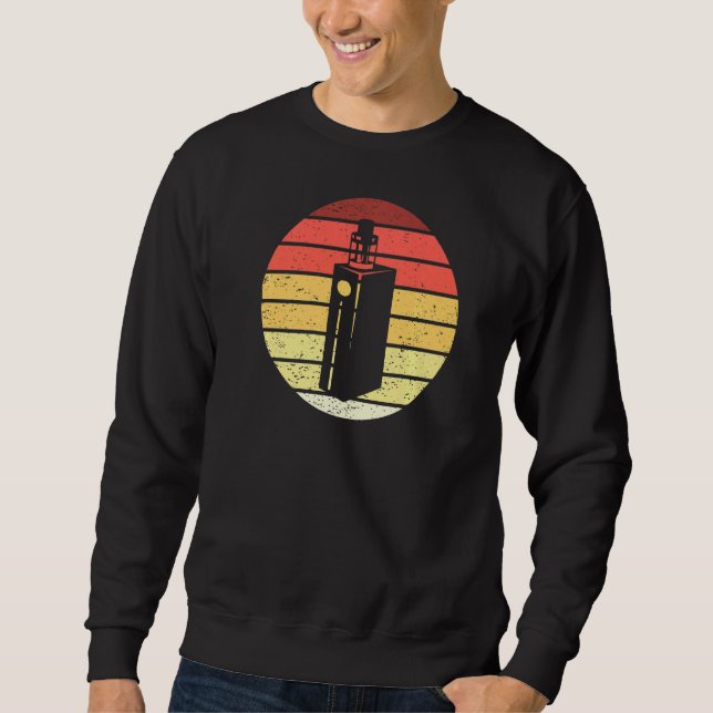 Vaping Retro Style Vintage Sweatshirt (Front)