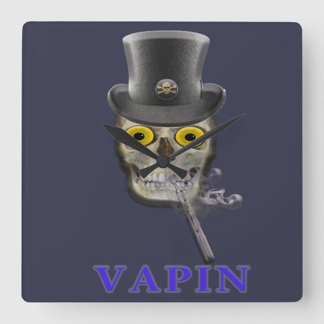 Vaping Square Wall Clock (Front)