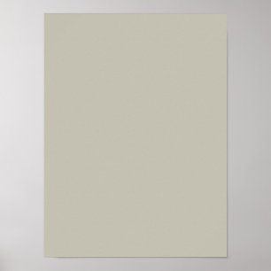 Vapor Neutral Beige Taupe Solid Color Background Poster