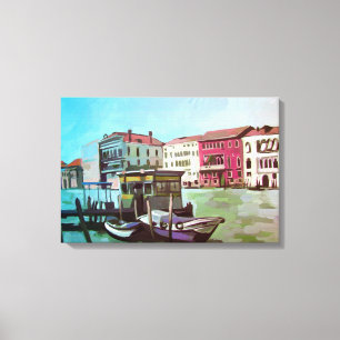 Vaporetto Station in Venice Canvas Print