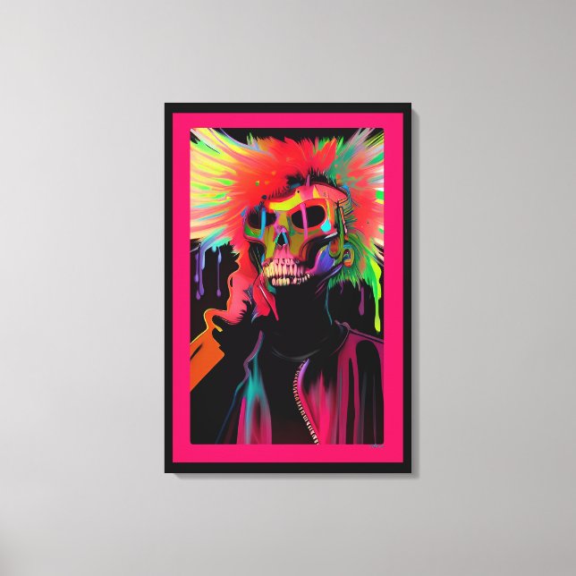 Vaporface Death Rattle Canvas Print (Front)