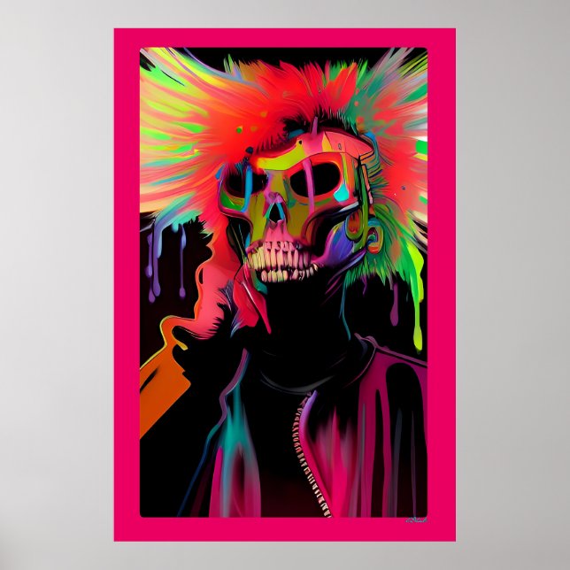 Vaporface Death Rattle Poster (Front)