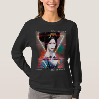 Vaporvave Glitch Futuristic Cyber Japanese Retro G T-Shirt