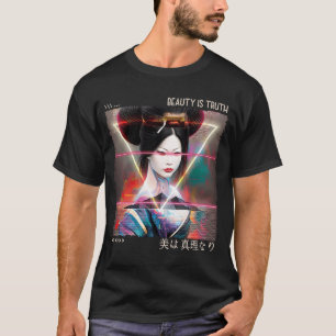 Vaporvave Glitch Futuristic Cyber Japanese Retro G T-Shirt