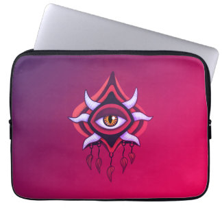 Vaporware Demon Eye - Colourful Gothic Laptop Sleeve