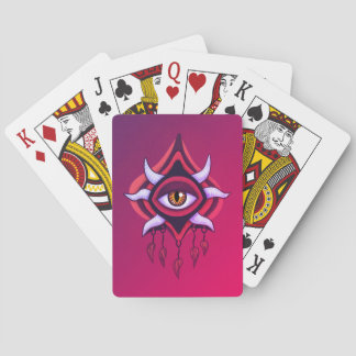 Vaporware Demon Eye - Colourful Gothic Playing Cards