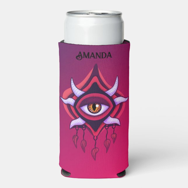 Vaporware Demon Eye - Colourful Gothic Seltzer Can Cooler (Seltzer Front)
