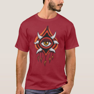 Vaporware Demon Eye - Colourful Gothic T-Shirt