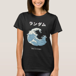 Vaporwave Aesthetic Glitch 80s Retro Great Wave T-Shirt
