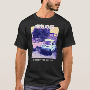 Vaporwave Aesthetic Glitch 80s Retro Polska T-Shirt