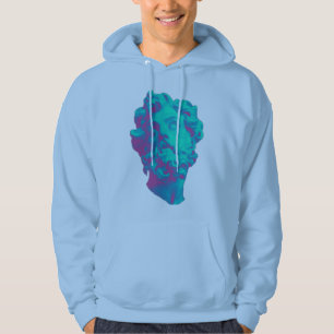 Vaporwave Aesthetic Glitch Statue Hoodie