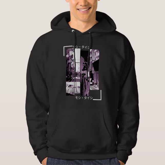 Vaporwave Aesthetic Japan Style 80s 90s Tokyo Osak Hoodie (Front)